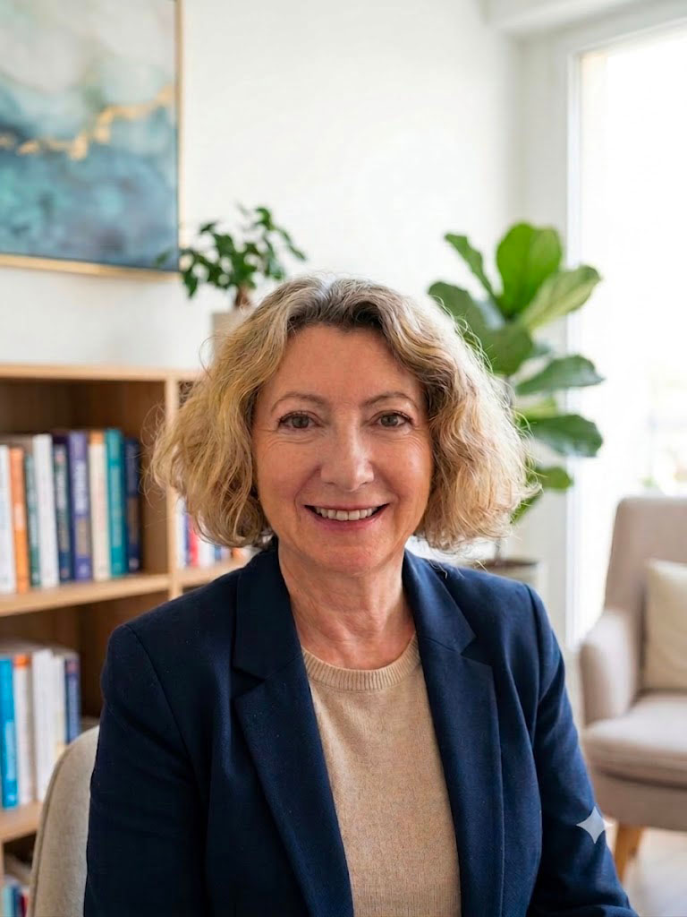 Isabelle Clergeau, psychologue clinicienne et hypnoth&eacute;rapeute, dans son cabinet